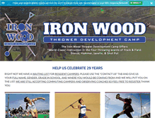 Tablet Screenshot of ironwoodcamp.com